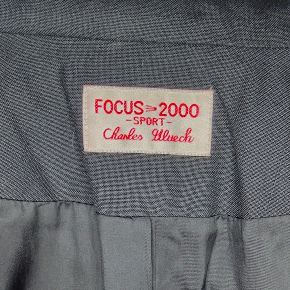 VINTAGE‎ FOCUS 2000 SPORT CHARLES GLUECK Nautical Oversized Blazer - Picture 9 of 11